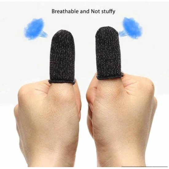 Mobile Finger Sleeve Sensitive Game Controller - Black